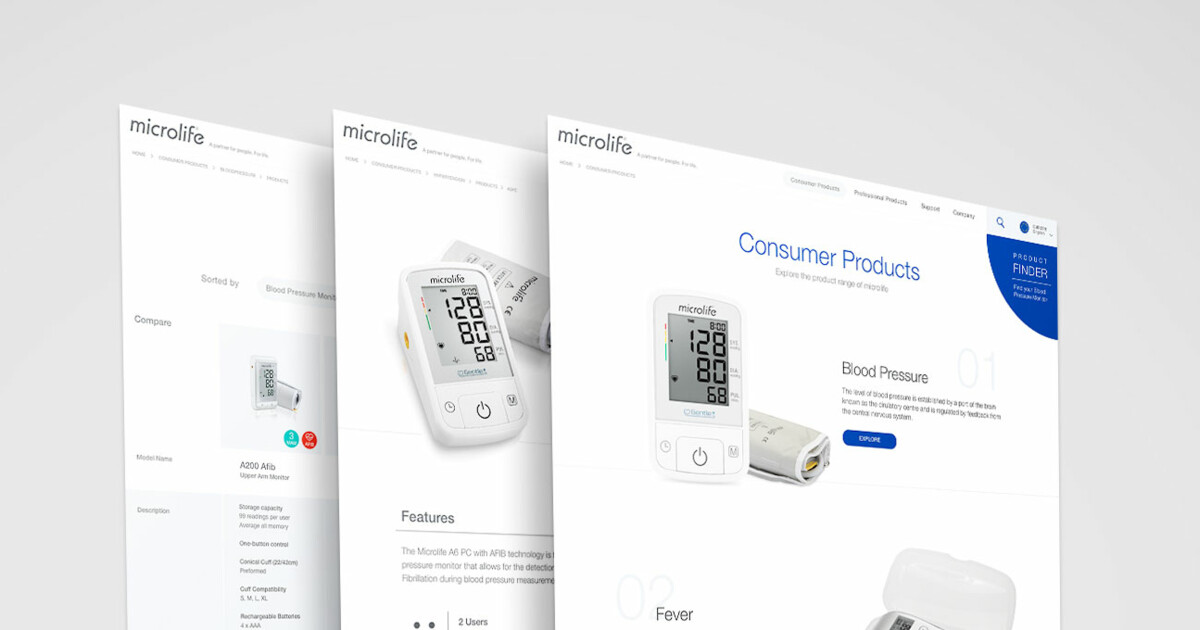 Website Relaunch - Microlife AG